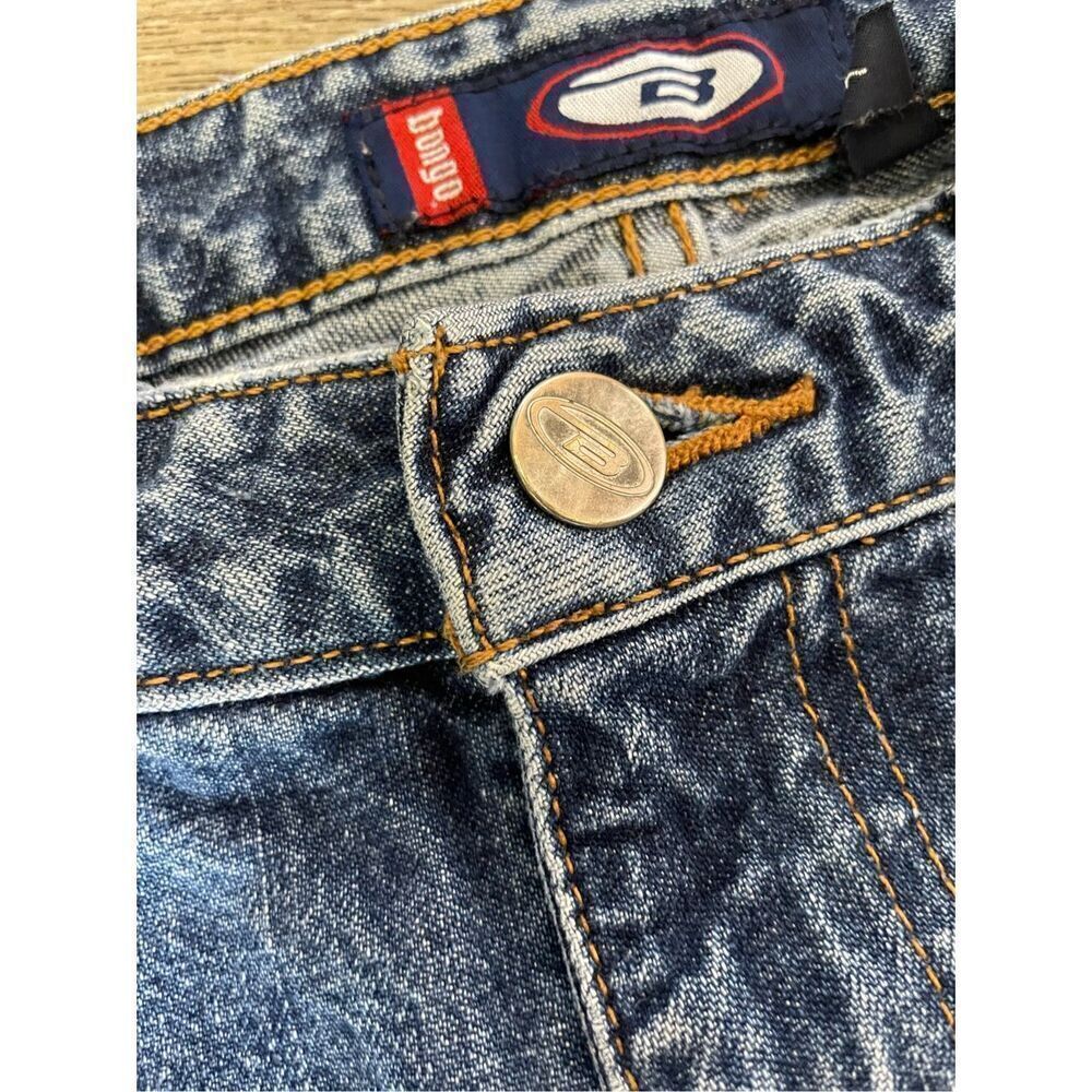 Bongo 90’s Y2K Vintage Low Ride Flare Blue Jeans Juniors 7 - Picture 6 of 9